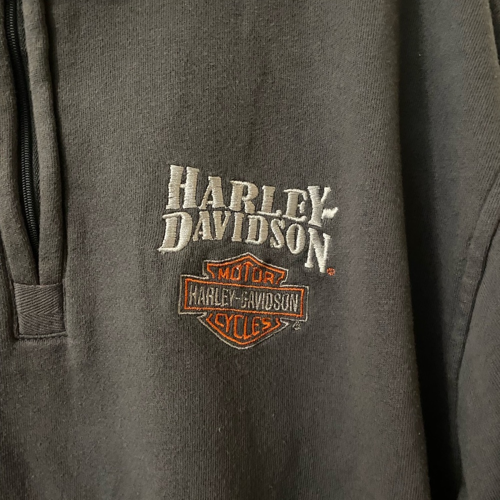 Authentic Harley Davidson quarter zip pullover